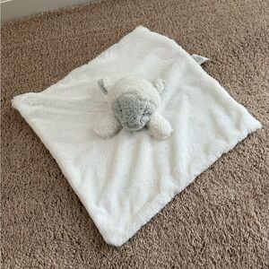 Plush White and Gray Lamb Lovey